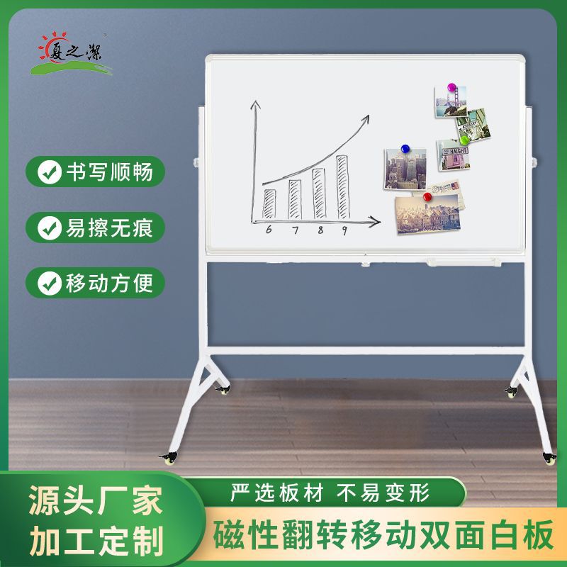 优质可移动支架白板办公会议培训学校白板双面翻转写字板厂家批发