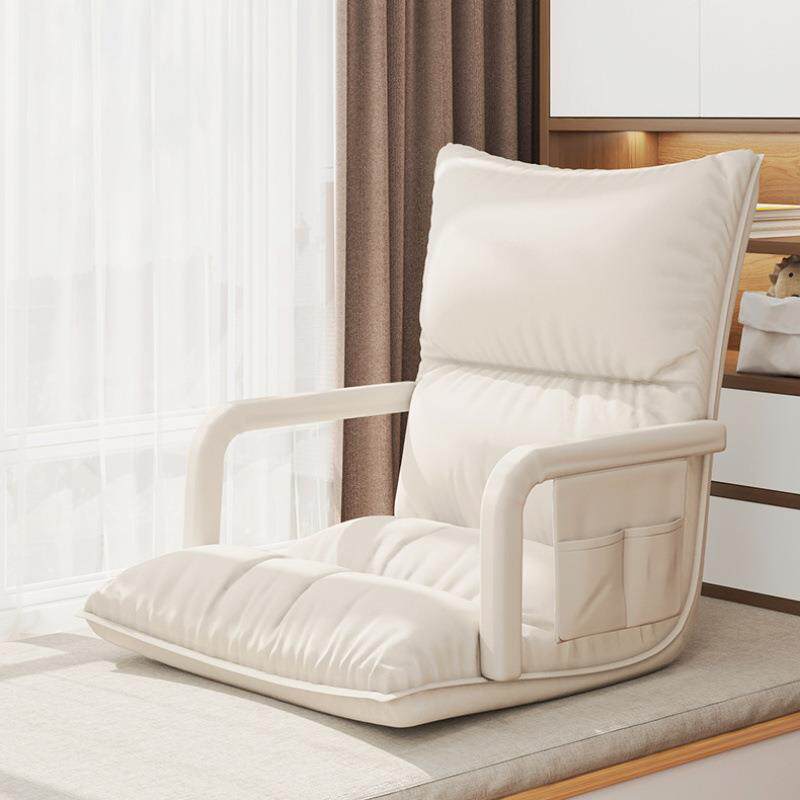 床上靠背椅学生宿舍榻榻米单人折叠椅子家用飘窗可躺可睡懒人沙发