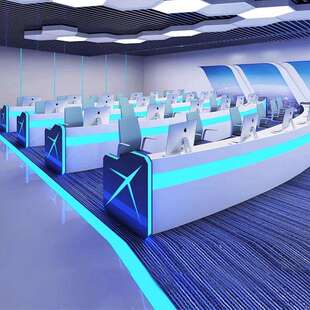 指挥中心控制台监控台科技感指挥台创意操作台桌调度台烤漆演播台