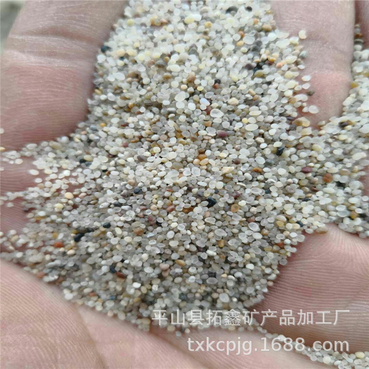 拓鑫供应圆粒砂海沙沙滩沙儿童娱乐沙无粉尘水洗海砂圆粒砂