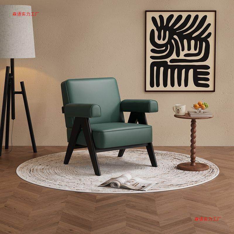 单人沙发椅双人三人奶油风服装店美甲店沙发现代简约洽谈会客轻奢