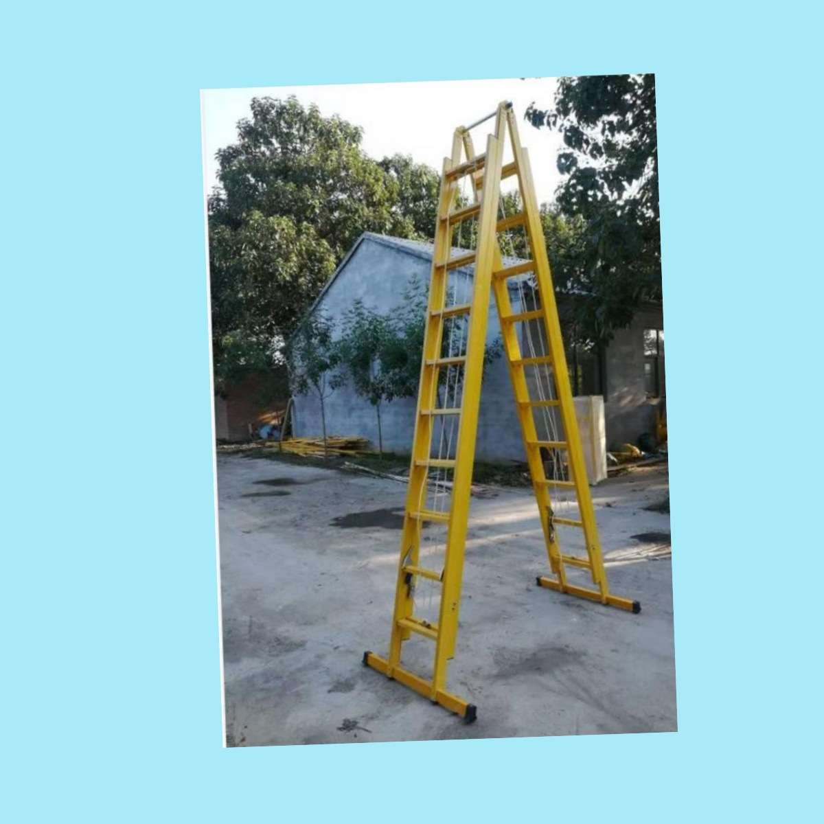 价可议-绝缘伸缩人字梯 型号:MJS-2m/3m/3.8m/5m/6m库号M408612