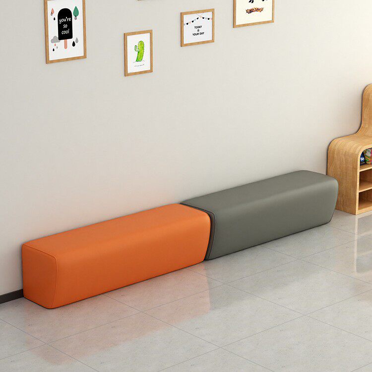 休息区等候椅美发店服装发廊皮凳子机构简易理发店软包长条小沙发