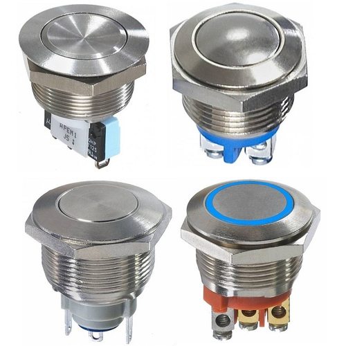 APEM安全开关AV091003C900防破坏金属按键不锈钢按钮