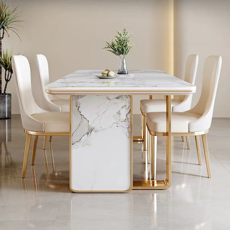 轻奢亮面岩板餐桌椅组合现代简约小户型长方形大理石家用吃饭桌子,电子元器件市场,电线扎带/束线带,淘宝优惠券,粉丝福利购,淘宝优惠卷