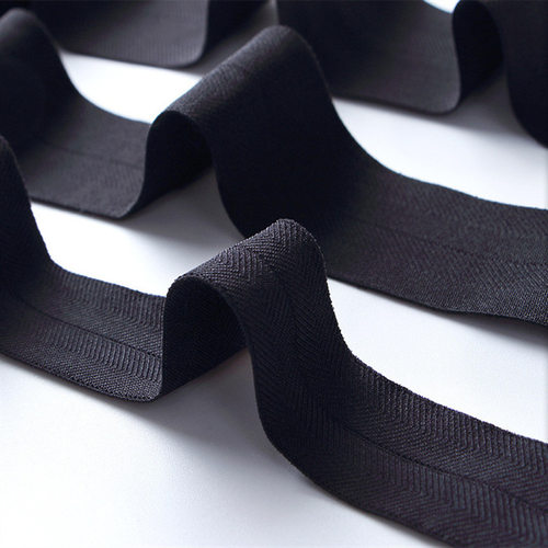 2cm2.5cm3cm4cm5cm6cm白色黑色对折弹力带 贴肤氨纶包边松紧带