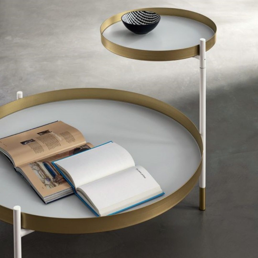 客厅家用移动小茶几现代简约圆形轻奢小型桌子玻璃茶几小户型意式