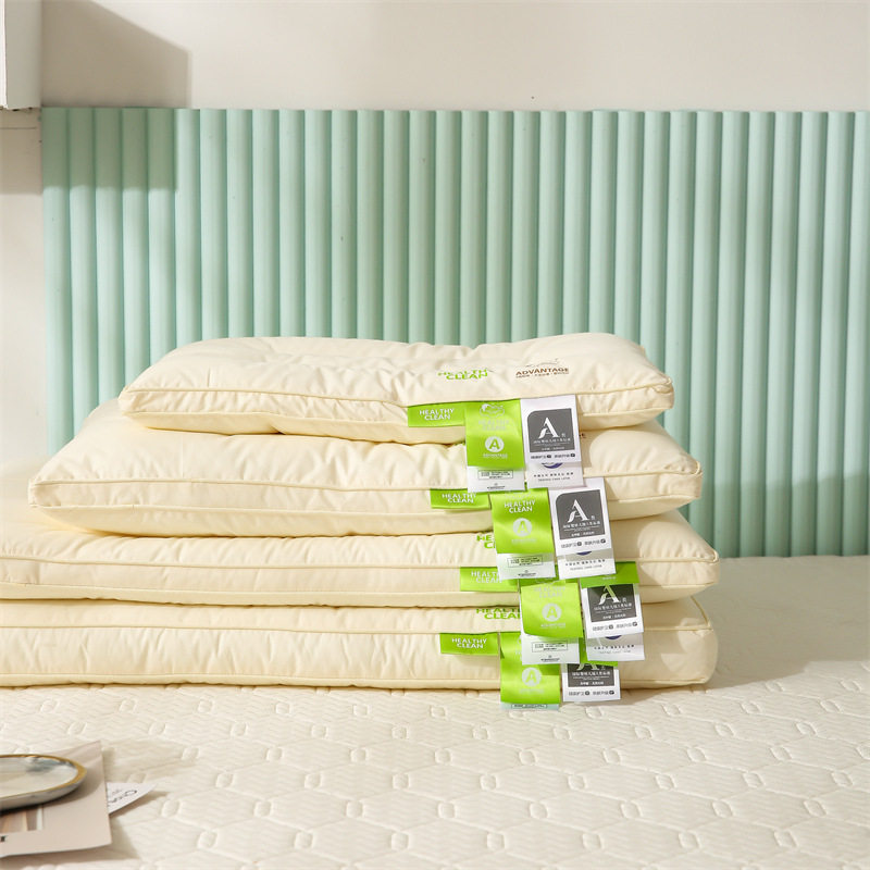 酒店A类全棉低枕头薄款宝宝枕芯亲子枕纯棉儿童枕学生枕矮枕批发