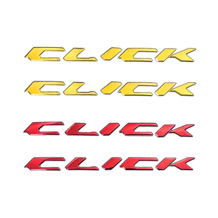 适用本田Click125/150/160i改装3D立体软胶字母贴纸车标铝贴防水