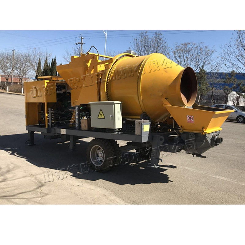 建筑施工混凝土砂浆搅拌机 全液压搅拌泵送一体机 水泥砂浆上料机