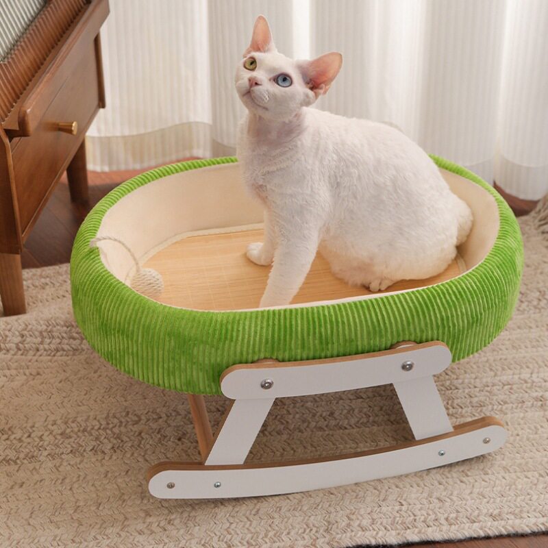 猫窝猫凉席摇床猫床夏季睡觉离地宠物窝猫吊床吊篮夏季睡觉离地宠