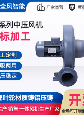 透浦式中压鼓风机3.7kw耐高温中压风机CX-150H锅炉蒸发器助燃风机