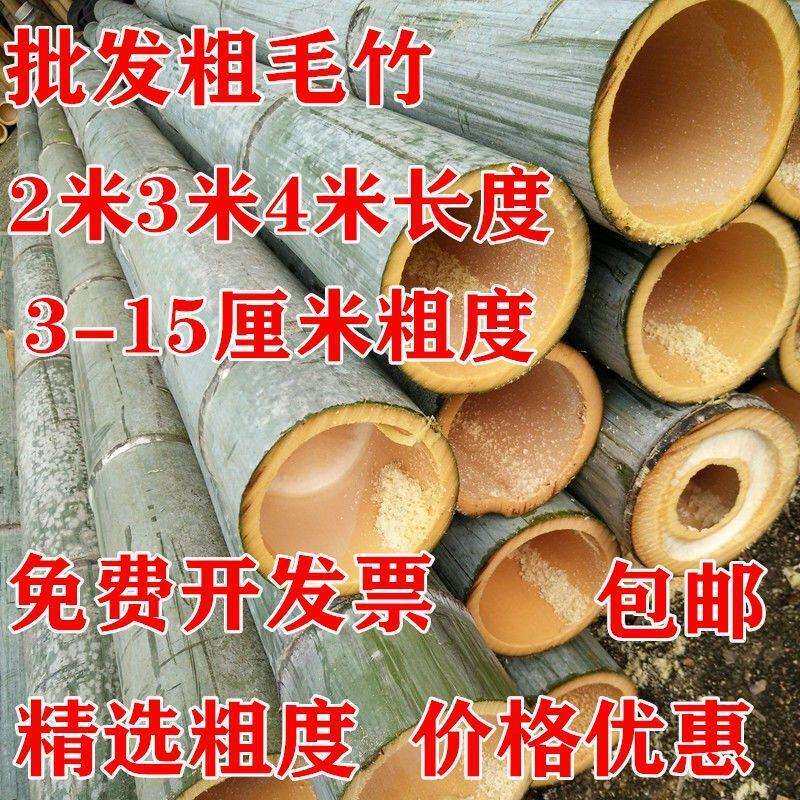 长竹竿竹杆2米3米4米竹竿粗竹杆工大毛竹搭架跳舞竹竿子包邮