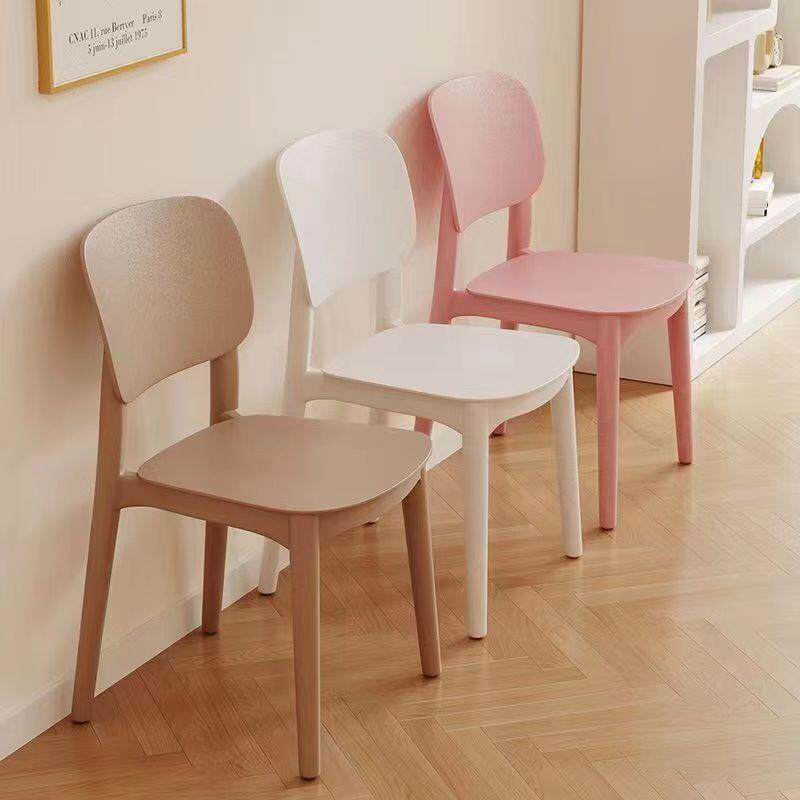 舒服久坐商用现代简约凳子靠背北欧塑料椅子家用加厚餐厅餐桌餐椅