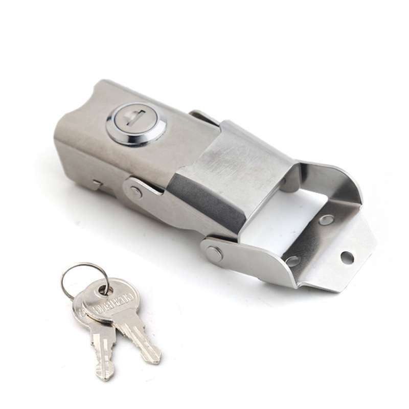 凌佩健摩托车尾箱锁专用后备箱304不锈钢搭扣锁 铝合金边箱防尘锁