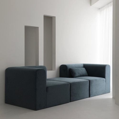 北欧ins风极简轻奢后现代创意客厅布艺单人两人三人简约组合沙发