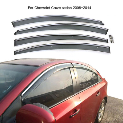 专用于2008-2014科鲁兹三厢晴雨挡注塑雨挡Cruze Weather Shields