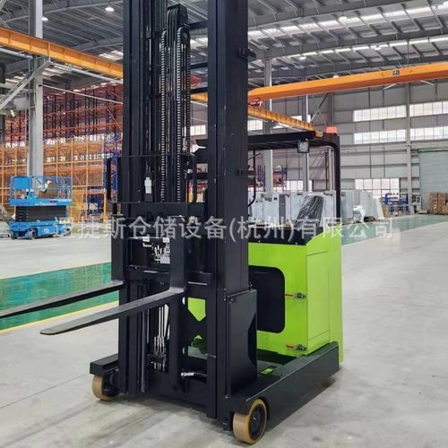 全电动1.5吨堆垛车堆高车2吨侧坐式大前移叉车液压装卸升降搬运车