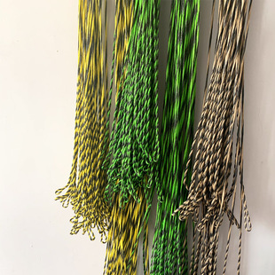 黑猎人弓弦弗拉芒双色编织DIY竞技传统美猎反曲弓箭配件射箭器材