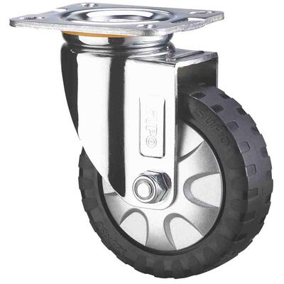 SUPO向荣5寸防滑中重型PU聚氨酯万向脚轮C05S-01-125-352