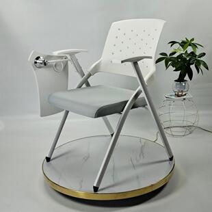 培训椅带桌板会议椅写字板桌椅商品一体开会培训班椅子商务收纳