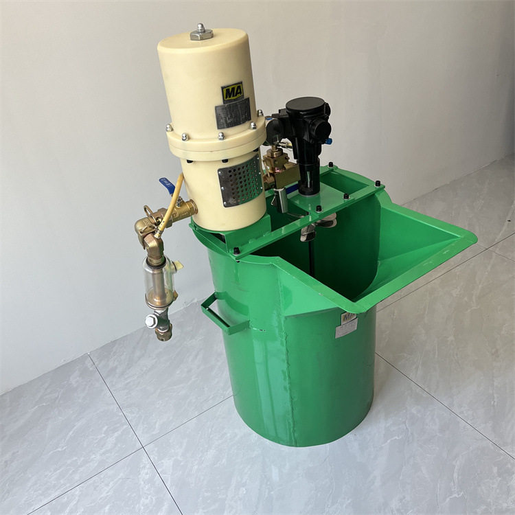 高压注浆泵增压型风动泵ZBQ-27/1.5气动注浆泵带搅拌器搅拌桶