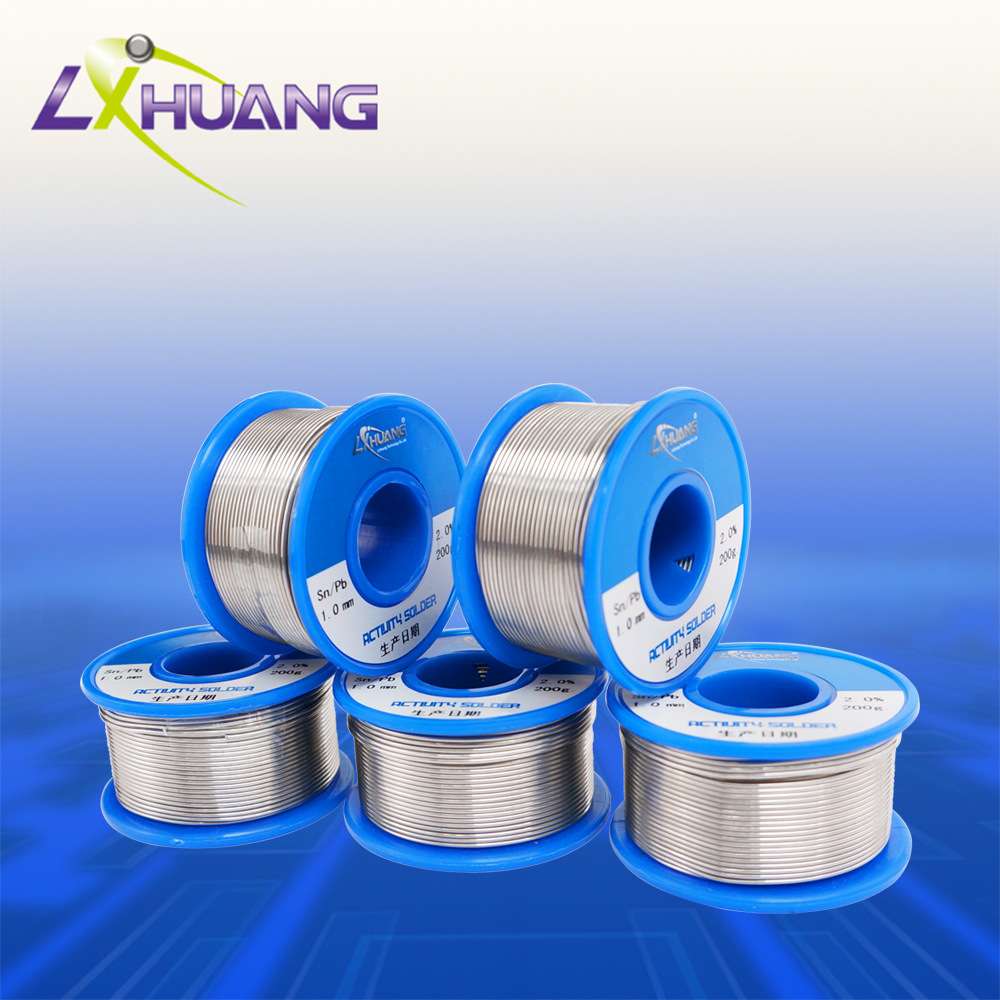 有铅焊锡线 焊点光亮Sn62Pb36Ag2锡丝药芯低温锡线1.0mm