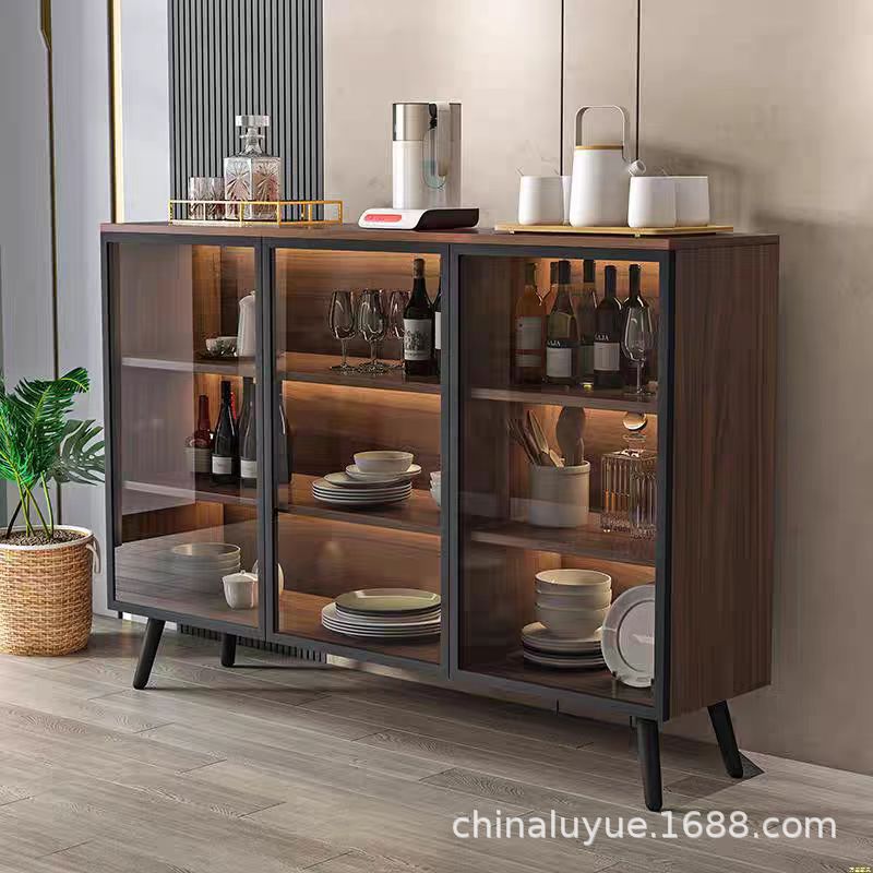 餐边柜现代简约意式极简轻奢客厅茶水柜靠墙碗柜厨房柜玄关储物柜