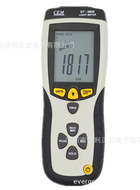 CEM华盛昌DT-8809数字光度计 400000Lux照度计 灯光照度测试仪器