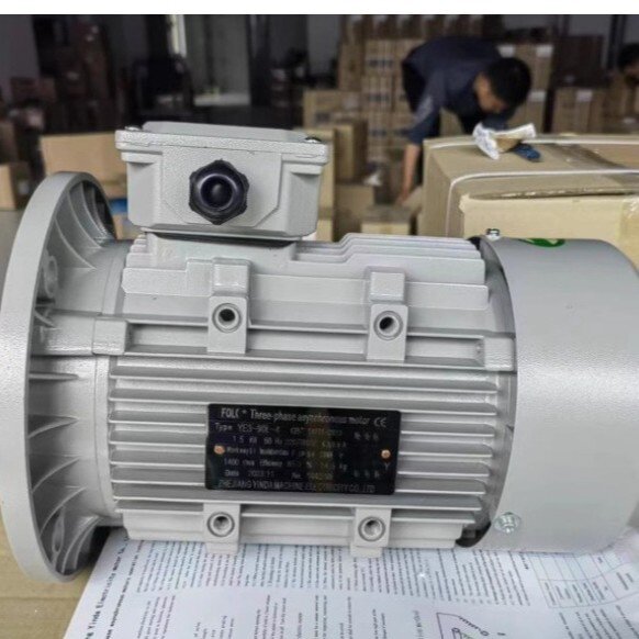 原装FOLK电机马达YE3-90L-4 1.5KW 电动机 ZHEJIANG YINDA减速机