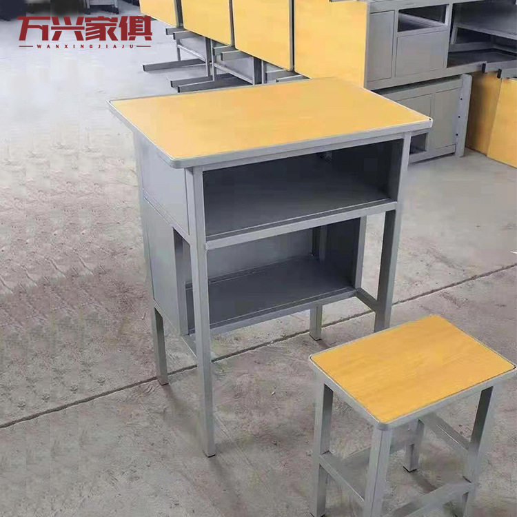 中小学生课桌批发学校培训班写字桌大容量儿童学习桌双层课桌椅