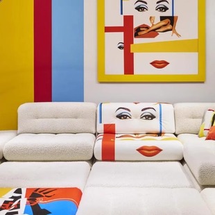 组合形艺术风沙发网红款艺术沙发设计师款客厅沙发组合别墅区沙发