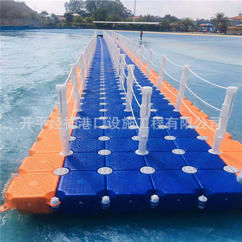 网红水上戏水浮桥 浮板平台  浮排钓鱼