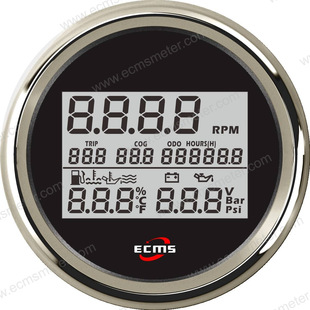 ECP 油位水位水温油压电压功能可选 船舶车用多功能转速表