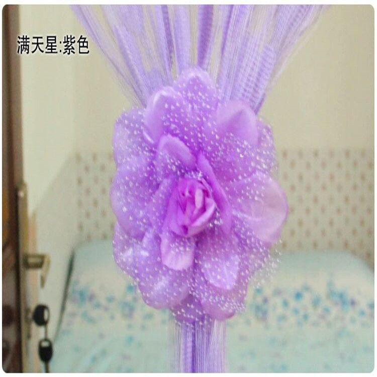 家居蕾丝花朵蚊帐线帘绑带捆绑扎花装饰窗帘扣绑带