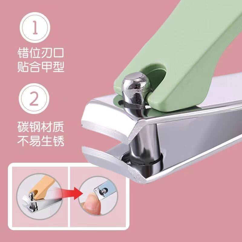 卡通动漫二合一指甲钳学生便携女生可爱单个指甲剪带耳挖勺
