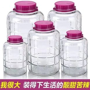 腌制罐加厚罐子专用蒜玻璃瓶带盖泡酒 密封罐厨房泡菜坛子腌