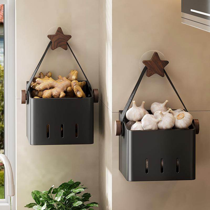 胡桃木厨房葱姜蒜收纳盒蔬菜篮置物架壁挂免打孔生姜大蒜收纳神器,鲜花速递/花卉仿真/绿植园艺,割草机/草坪机,淘宝优惠券,粉丝福利购,淘宝优惠卷