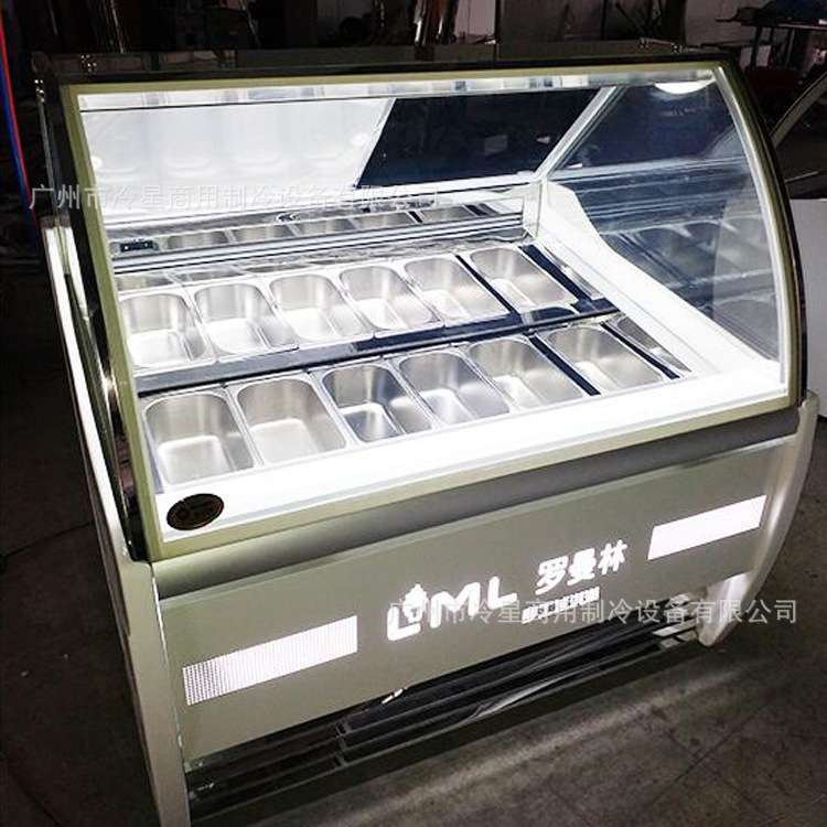 硬质冰淇淋柜风冷冰柜商用冷冻展示柜商用12桶装雪糕哈根达斯冰棍