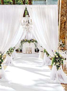 热卖婚庆活动场景布置幕布架可伸缩展会摊位架trade show booth