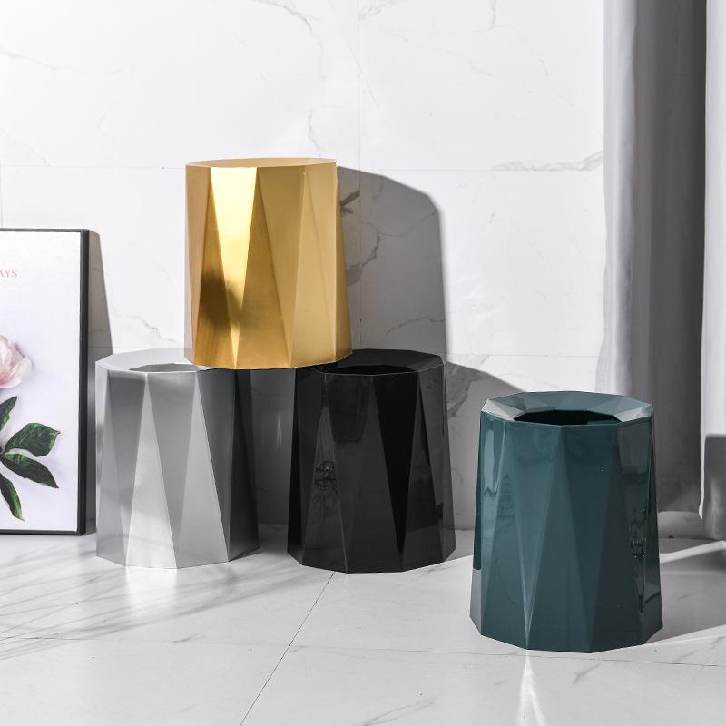 垃圾桶家用卧室客厅办公室酒店卫生间厕所商用轻奢北欧风现代陵星