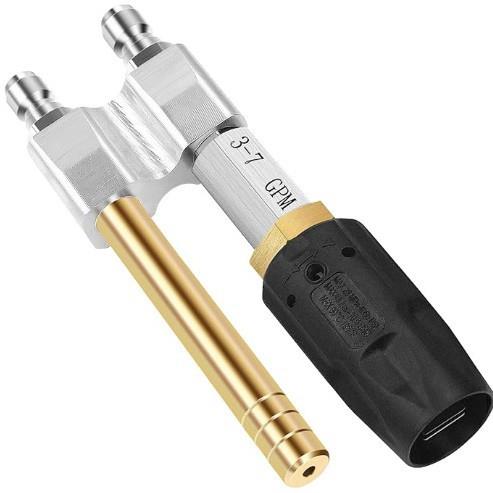 高压清洗机远距离化学喷嘴二合一调节多喷嘴1/4快接口