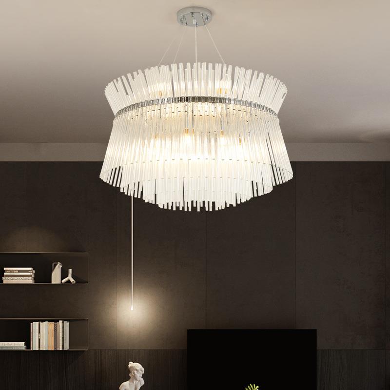 后现代轻奢吊灯客厅灯餐厅卧室样板间简约个性家用设计师水晶灯