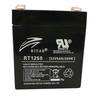 蓄电池RT1250 7.2 4.5 9消防应急12V5.5AH卷帘门24v电瓶