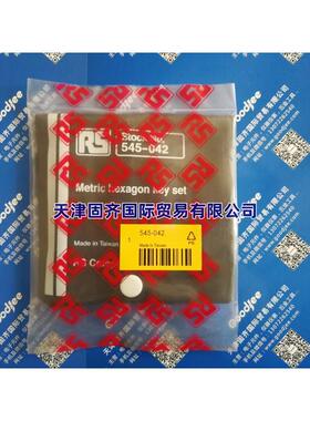 545-042 RS PRO L形内六角扳手套装,公制,8件套,短柄,铬镍合金制