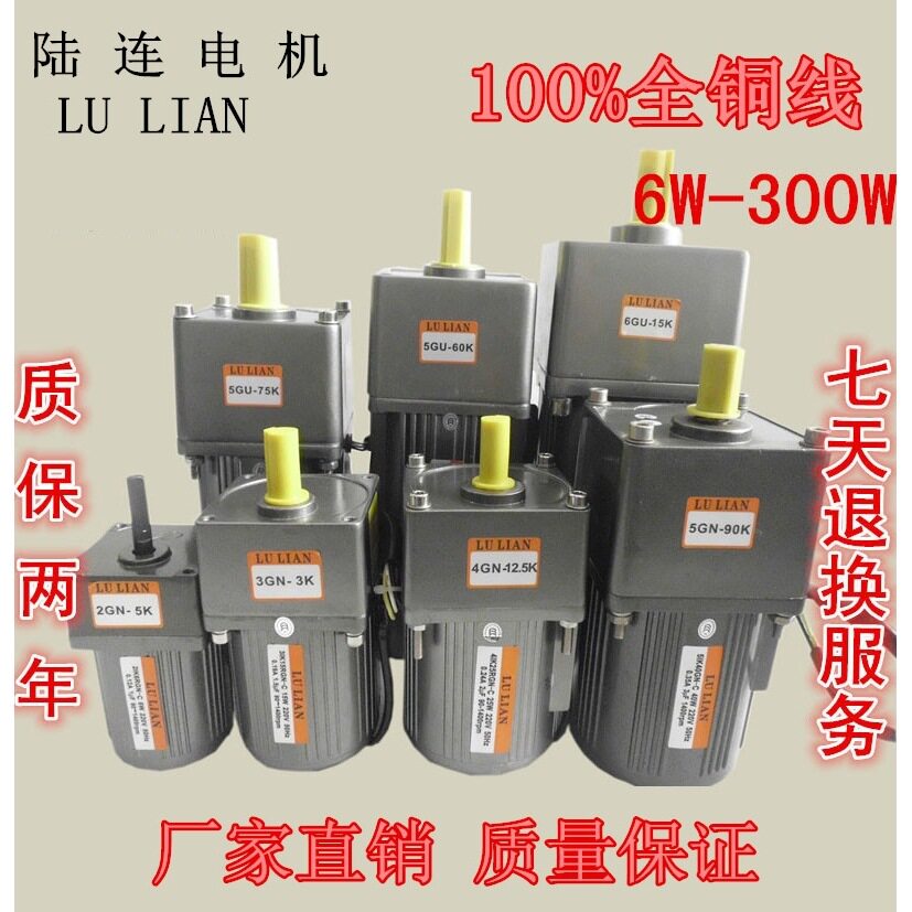 陆连6W-750W齿轮减速电机