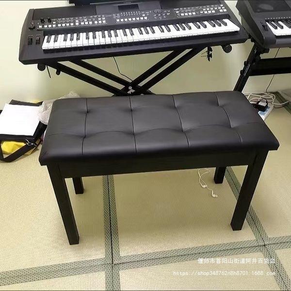 烤漆双人带储物箱琴凳电钢琴椅子家用通用成人双人演奏琴凳收纳凳