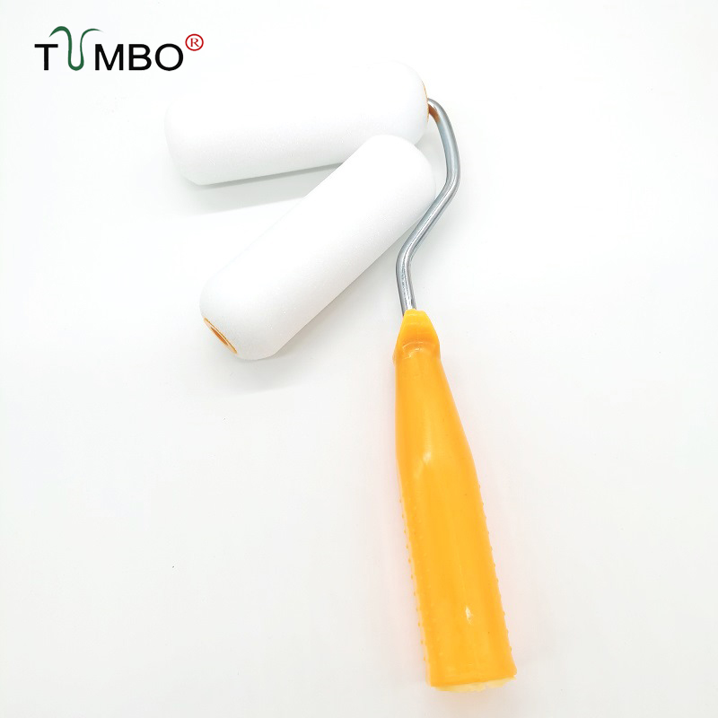 工厂直销TUMBO4寸双圆油性海绵滚筒刷油漆聚酯海绵耐油性50高密度