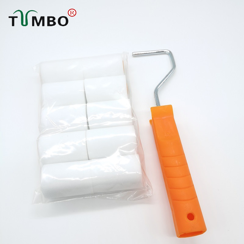 工厂直销TUMBO2寸4寸水性海绵滚筒刷油漆乳胶漆艺术漆刷涂抹工具