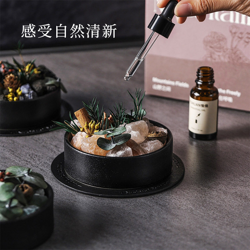 无火香薰精油扩香石香薰礼盒高级感伴手礼家用卧室内持久香氛摆件